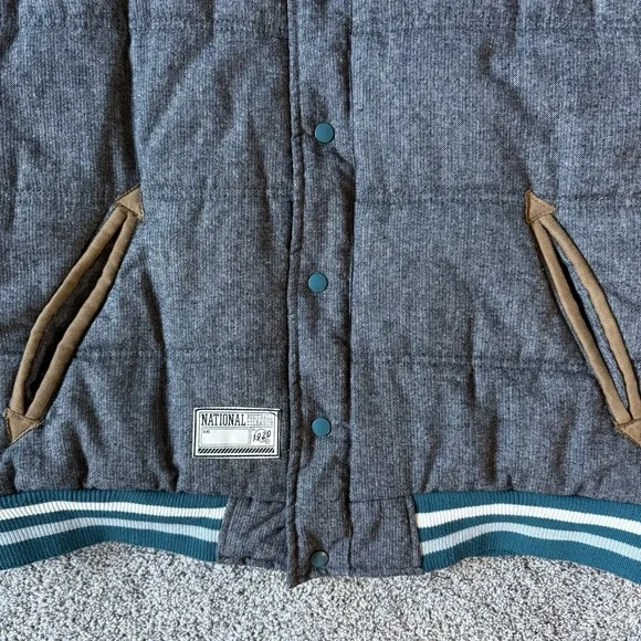 NFL Philadelphia Eagles Reversible Puffer Vest Wool Blend Size XXL - Picture 3 of 14